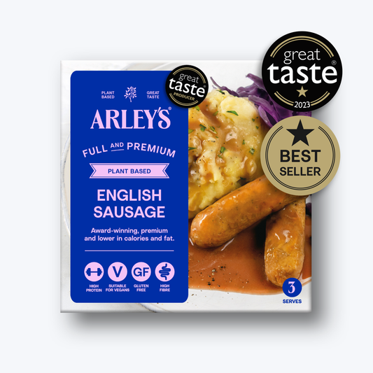 Arley's Plant Based English Sausage 6 x 50g