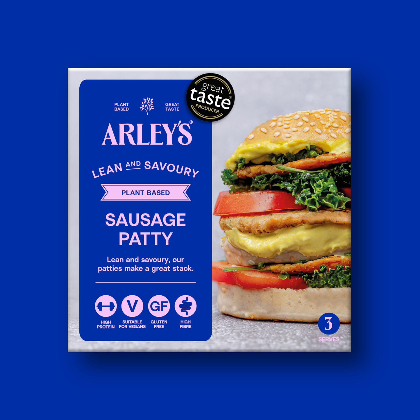 Arley's Plant Based Sausage Patty 6 x 57g