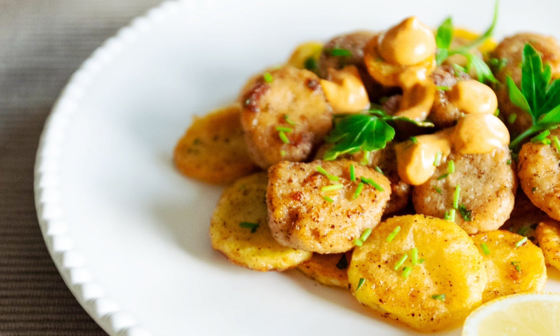 MEDITERRANEAN CHICKEN & POTATO FRICASSEE