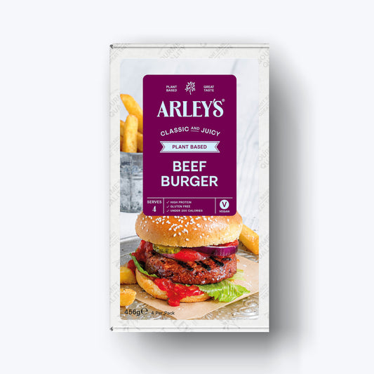 Arley's Plant Based Beef Burger 4 x 114g