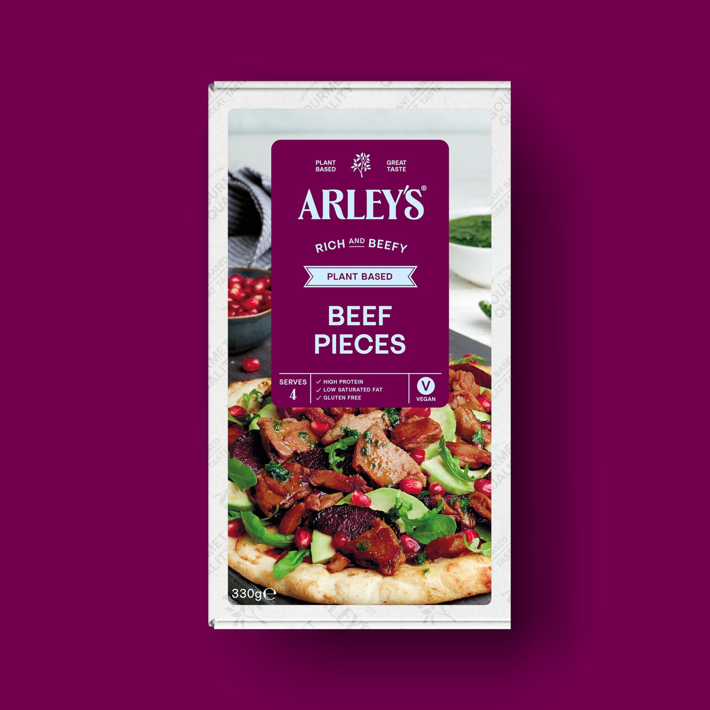 Arley's Plant Based Beef Pieces 330g