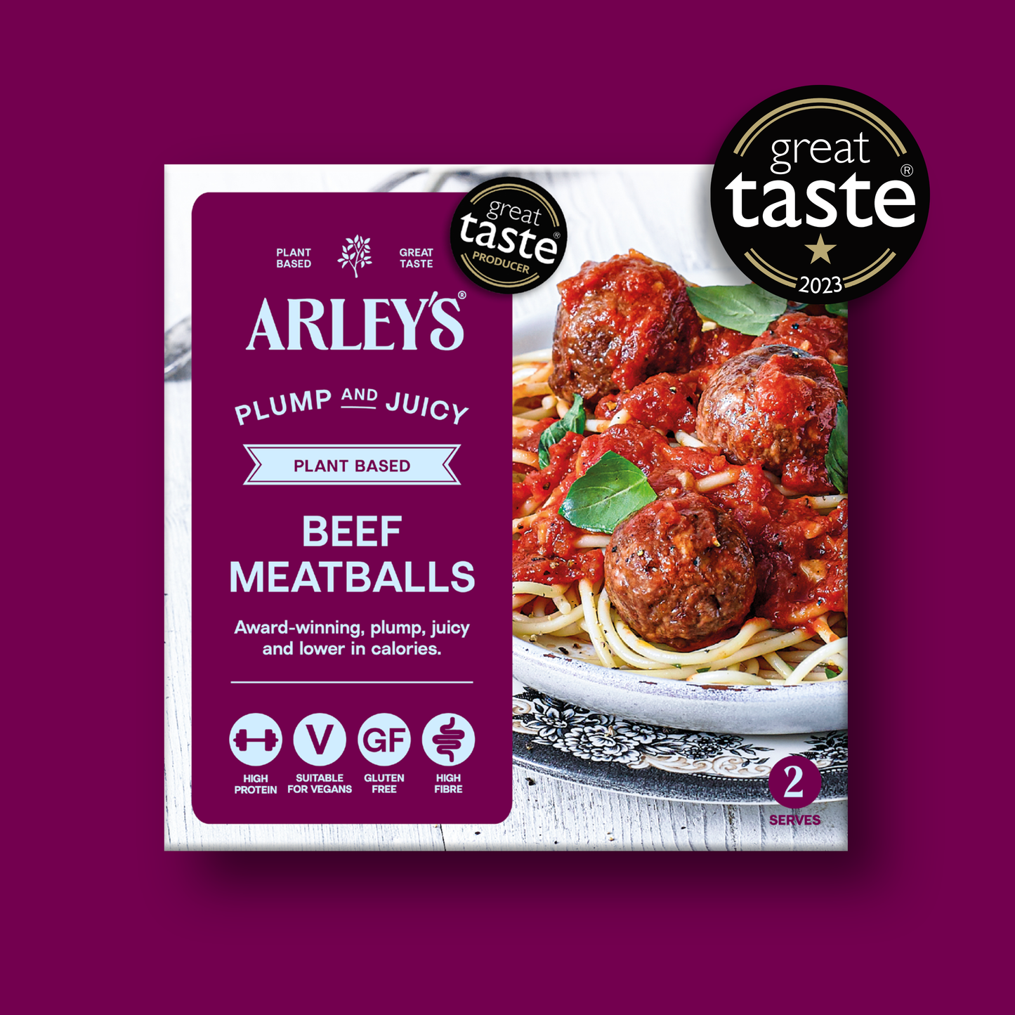 Arley's Plant Based Beef Meatballs 10 x 25g