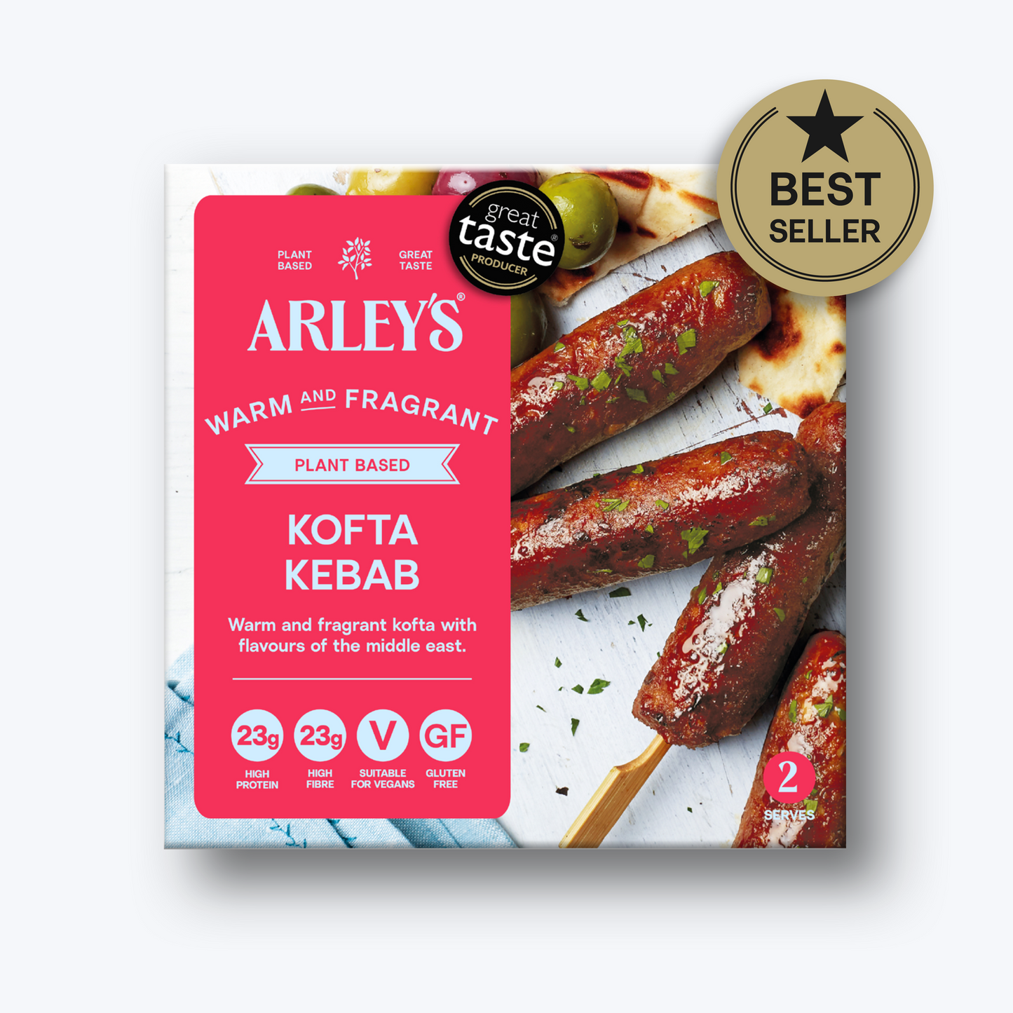 Arley's Plant Based Kofta Kebab 4 x 60g