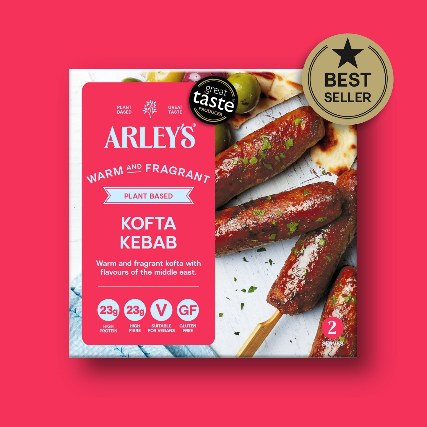 Arley's Plant Based Kofta Kebab 4 x 60g