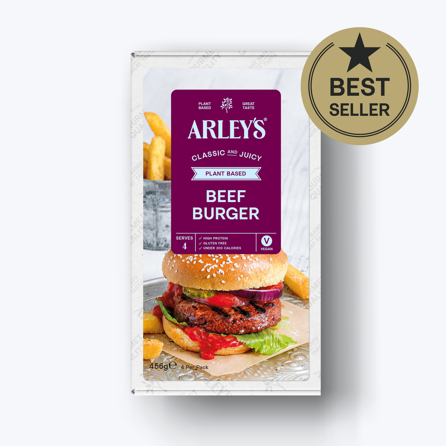 Arley's Plant Based Beef Burger 4 x 114g